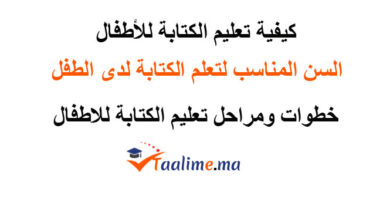 تعليم الكتابة للاطفال