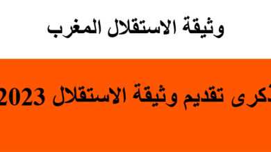 وثيقة الاستقلال المغرب