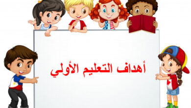 أهداف التعليم الأولي