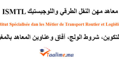 معاهد مهن النقل الطرقي واللوجستيك