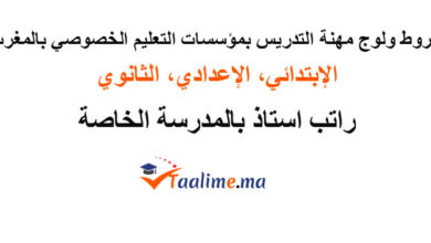 شروط ولوج مهنة التدريس