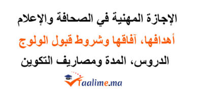 الإجازة المهنية في الصحافة