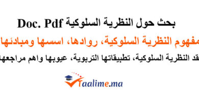 النظرية السلوكية