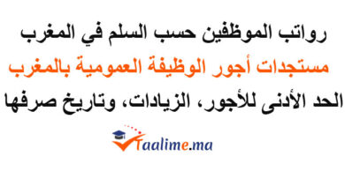 رواتب الموظفين في المغرب