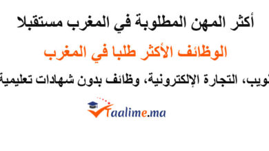 اكثر المهن المطلوبة