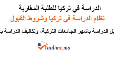 الدراسة في تركيا