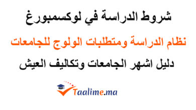 الدراسة في لوكسمبورغ