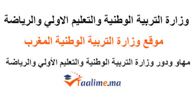 وزارة التربية الوطنية والتعليم الأولي والرياضة