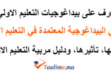بيداغوجيات التعليم الاولي