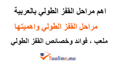 مراحل القفز الطولي